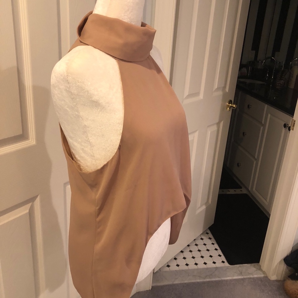Tan going out crop top